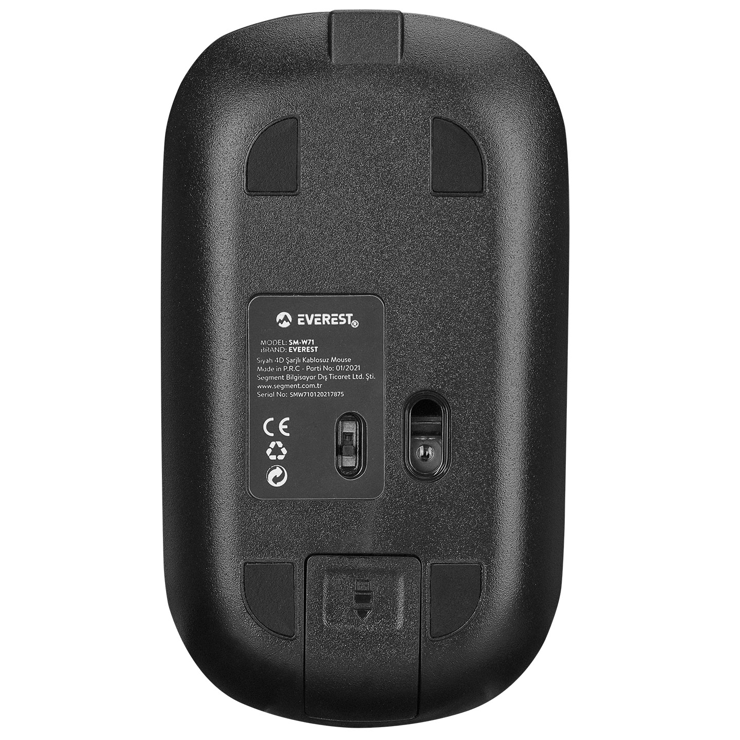 Everest SM-W71 2-4Ghz Siyah 4D Şarjlı Kablosuz Mouse